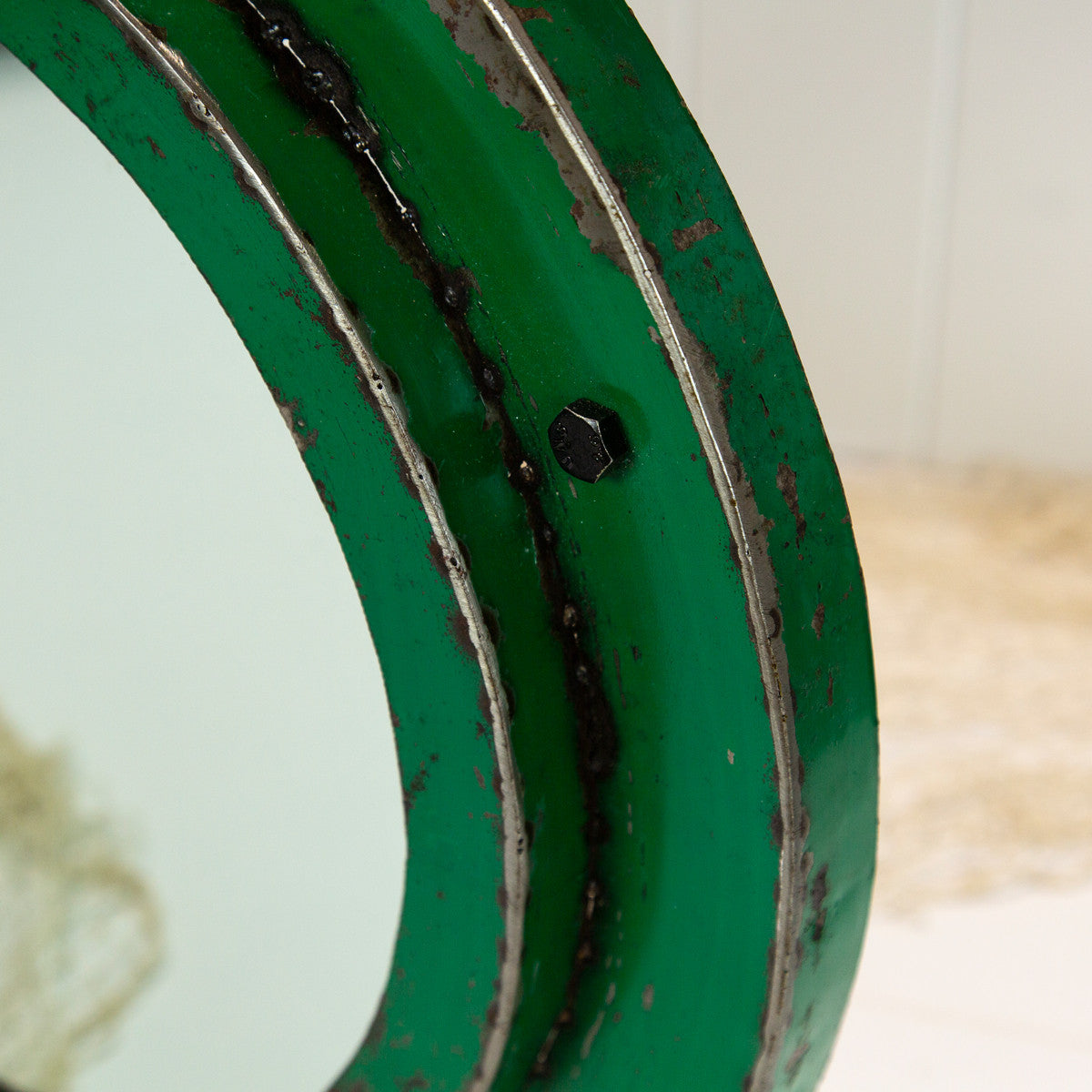 Porthole Mirror -Green #625G