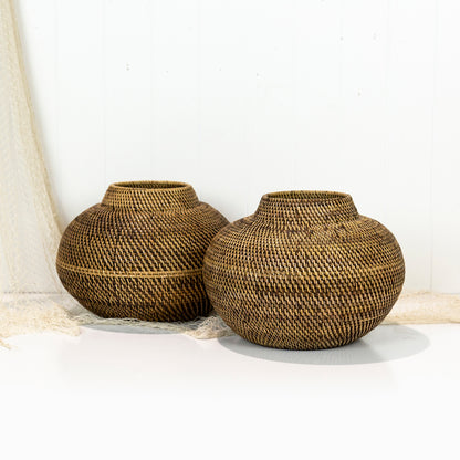 Rattan Vase Bowl