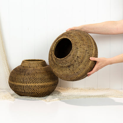 Rattan Vase Bowl