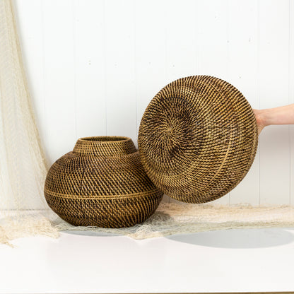 Rattan Vase Bowl