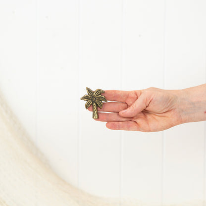 Palm Tree Drawer Pull - Dark #0410