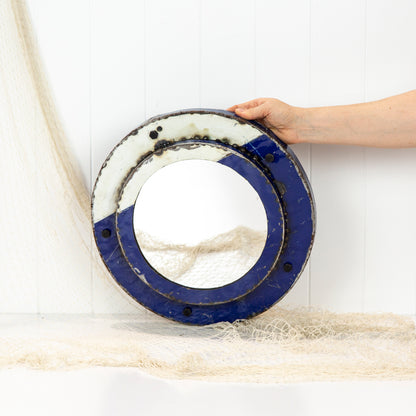 Porthole Mirror -Blue (S) #625B-1
