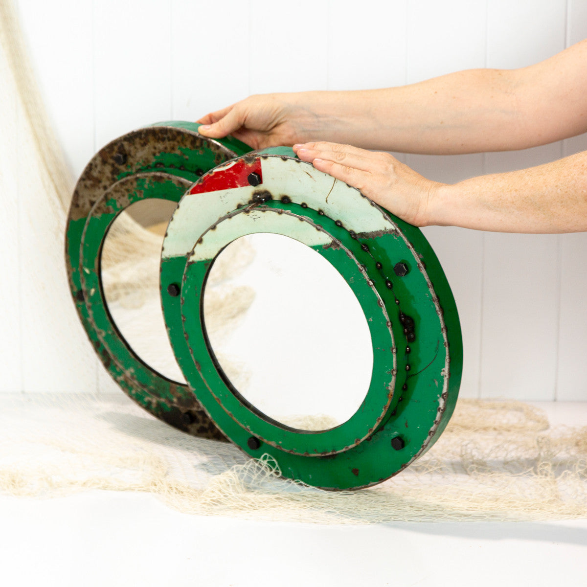 Porthole Mirror -Green (M) #625G