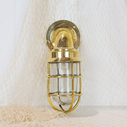 Bulk Head Lights Brass #3210