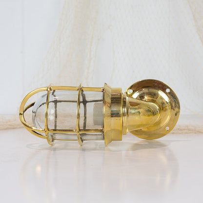 Bulk Head Lights Brass #3210