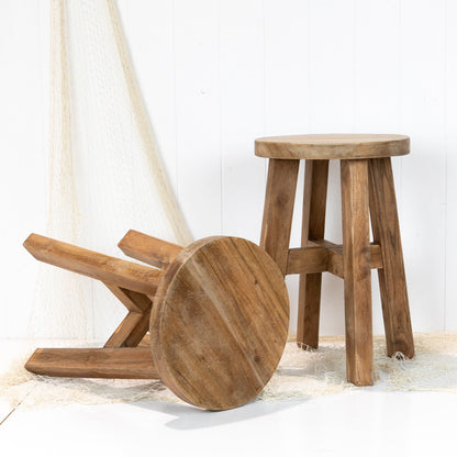 Round Wooden Stool #8003