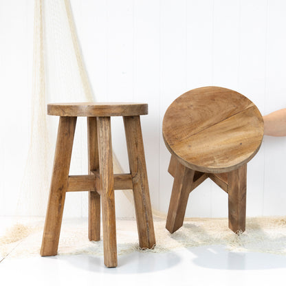 Round Wooden Stool #8003