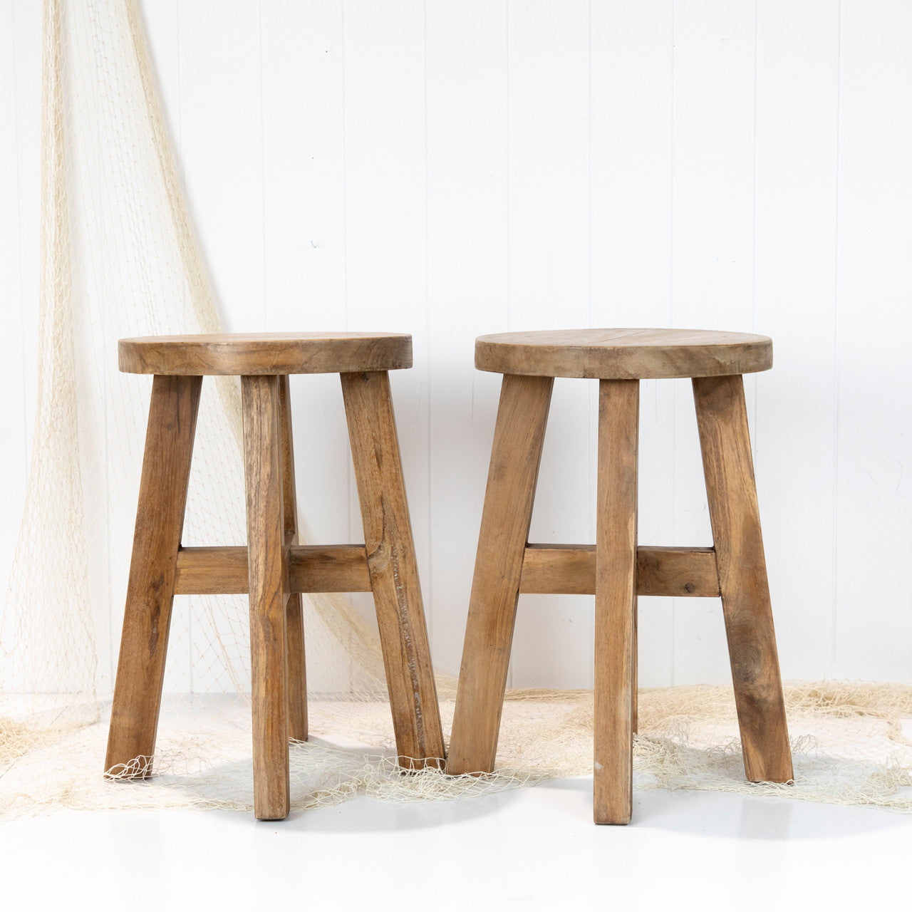 Round Wooden Stool #8003