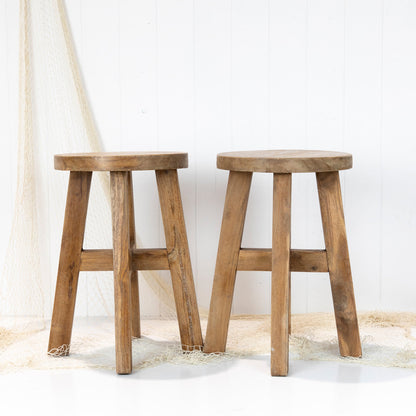 Round Wooden Stool #8003