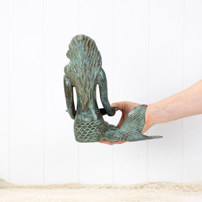 Mermaid (L) - Shell In Lap Aged Green #0194