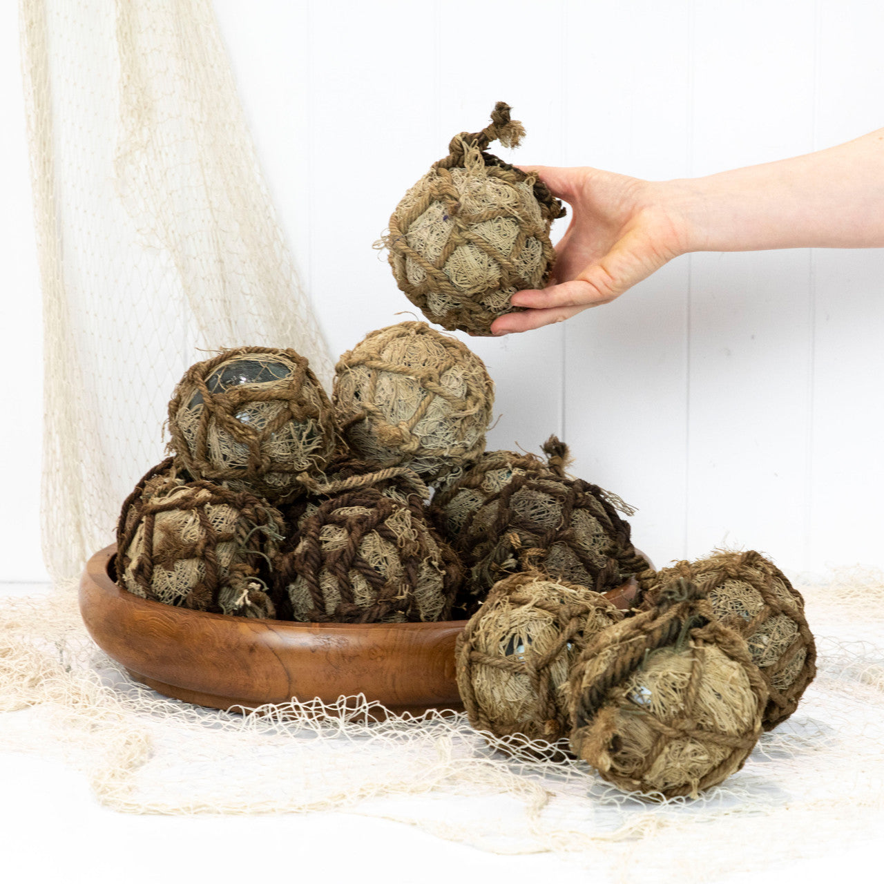 4" Glass Float - Wrapped #1495