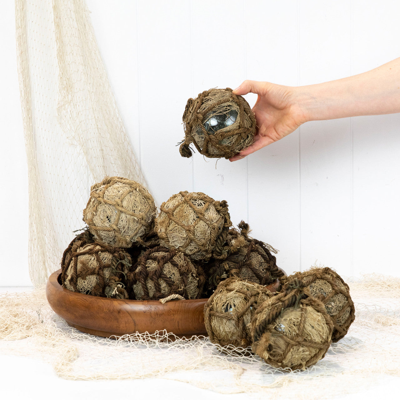 4" Glass Float - Wrapped #1495