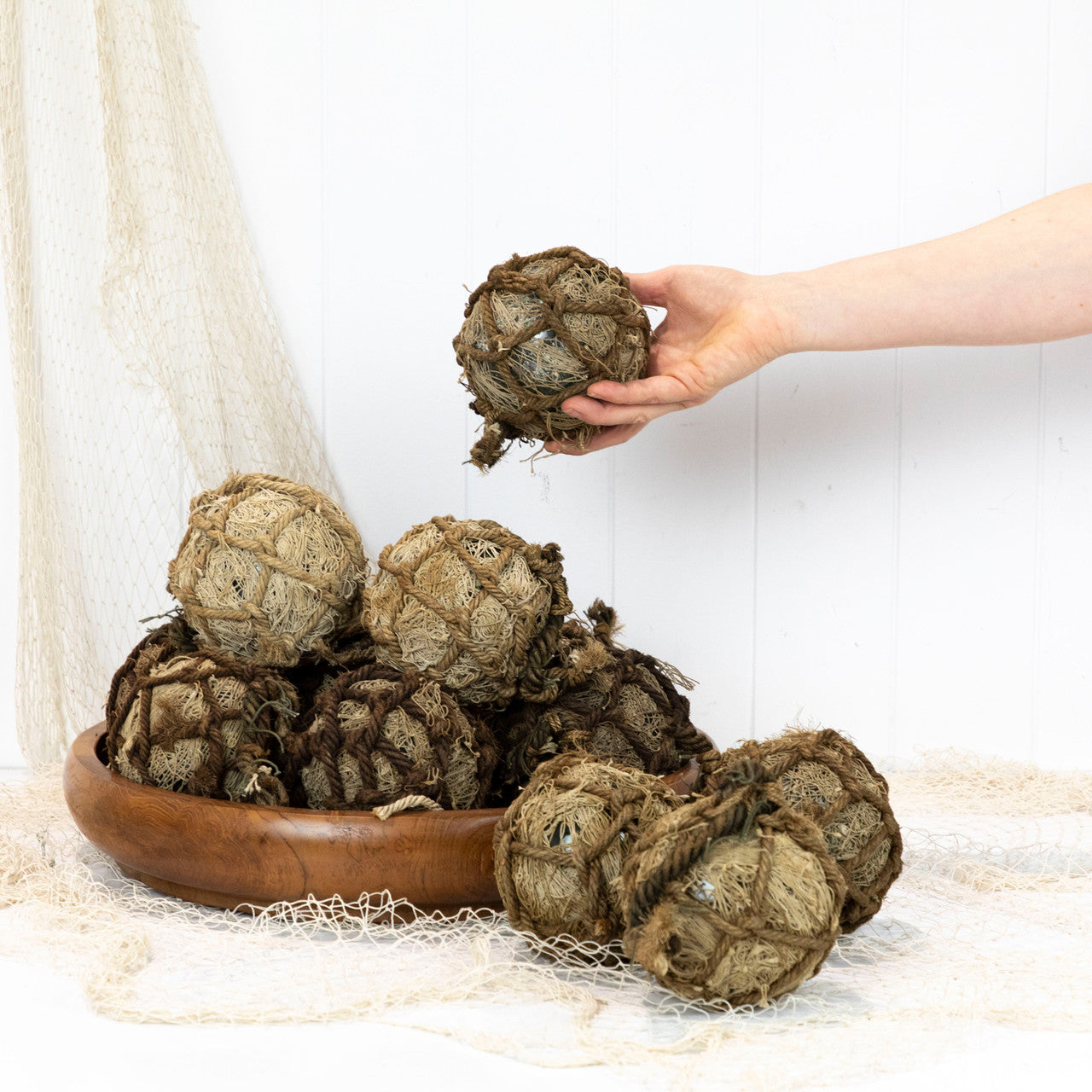 4" Glass Float - Wrapped #1495