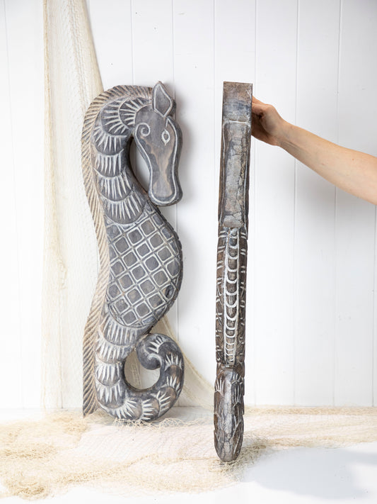 Wooden Seahorse (S) #3756