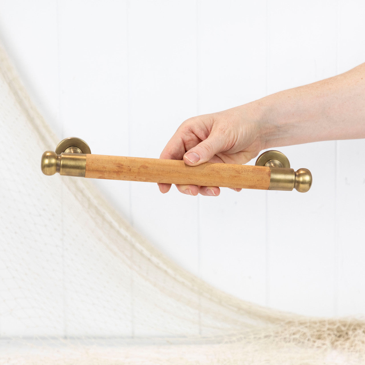 木质/黄铜门把手 30厘米 #0404