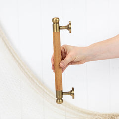 木质/黄铜门把手 30厘米 #0404