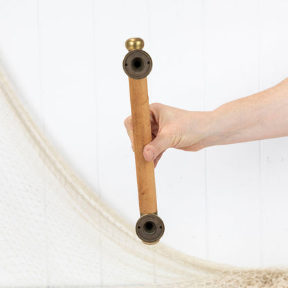 木质/黄铜门把手 30厘米 #0404