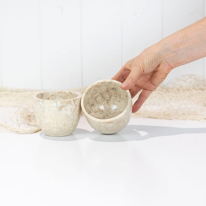 Marble Stone Vessel - Cream #681