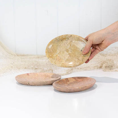 Marble Stone Plate - Rust #688