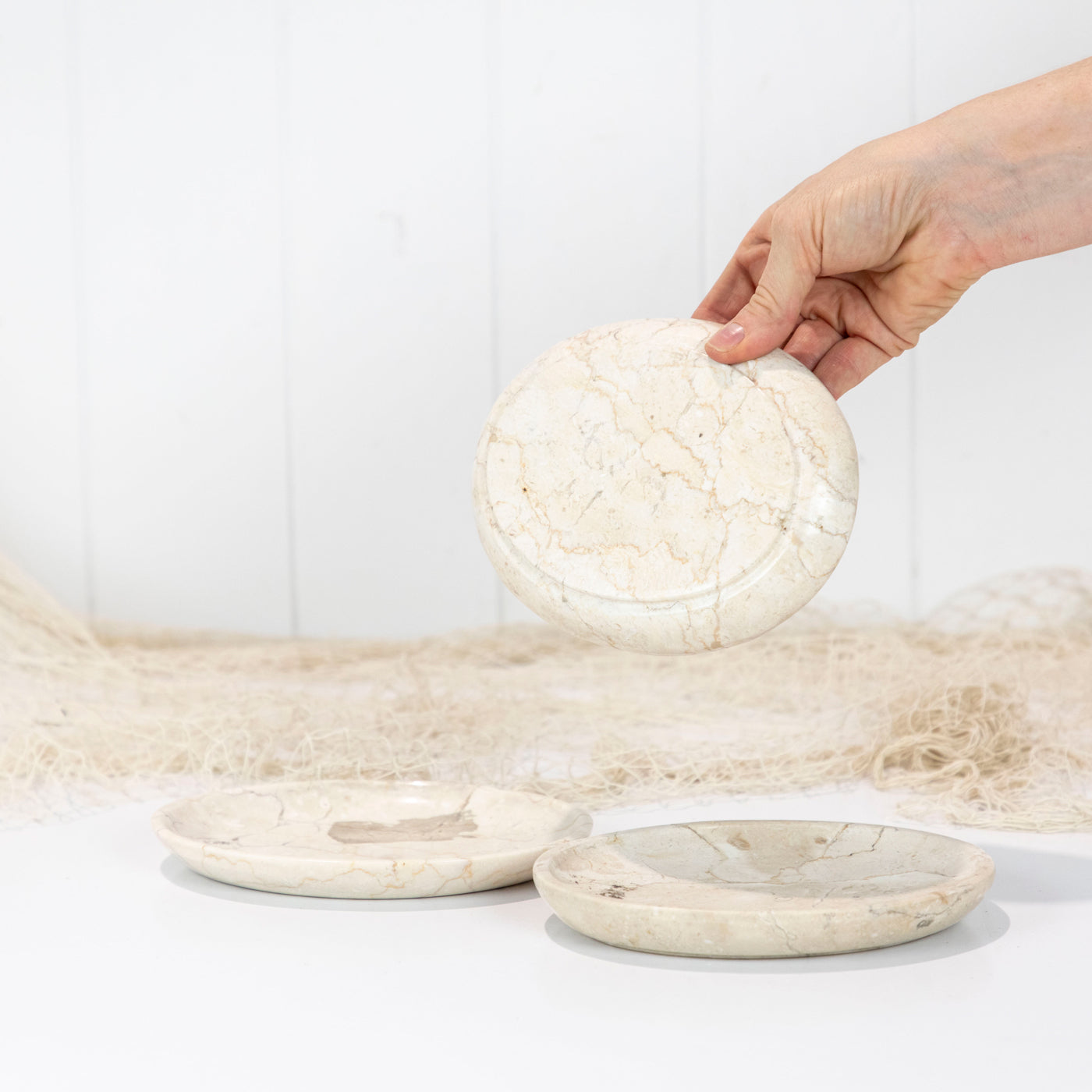Marble Stone Plate - Blond #689