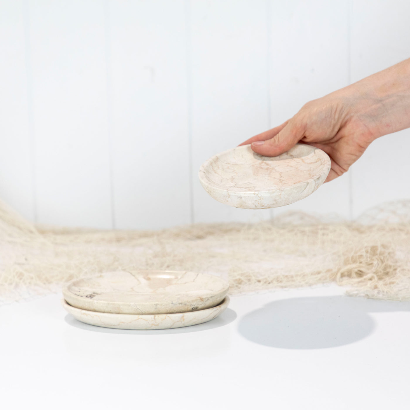 Marble Stone Plate - Blond #689