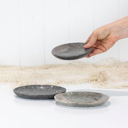 Marble Stone Plate - Grey #690