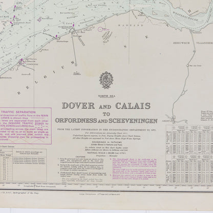North Sea - Dover & Calais To Orfordness & Scheveningen