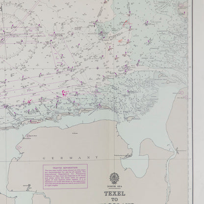 North Sea - Texel To Helgoland Chart/Map