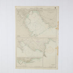 Mediterranean Sea - Plans In The Gulf Of Genoa Chart/Map