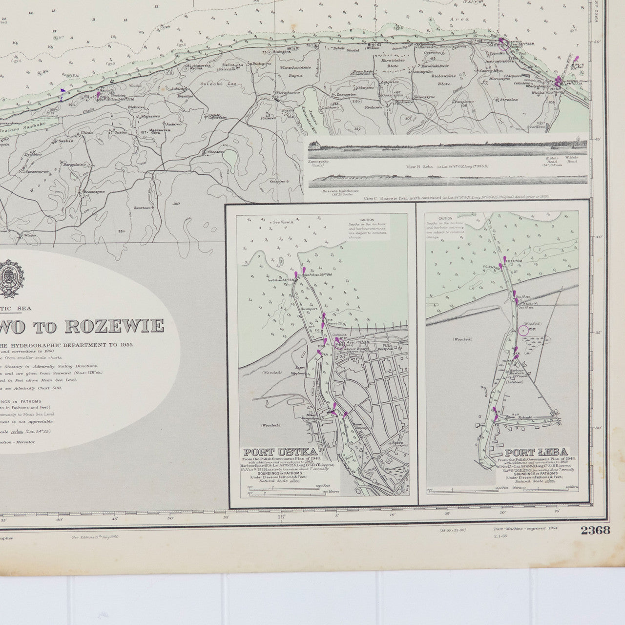 Baltic Sea - Port Darlowo To Rozewie Chart/Map