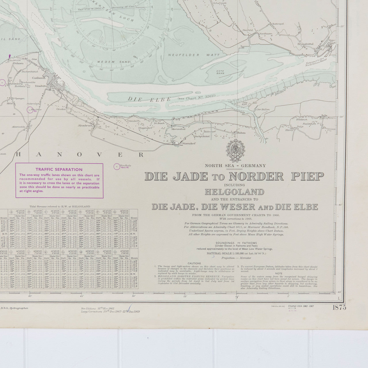 Germany - Die Jade To Norder Piep Chart/Map