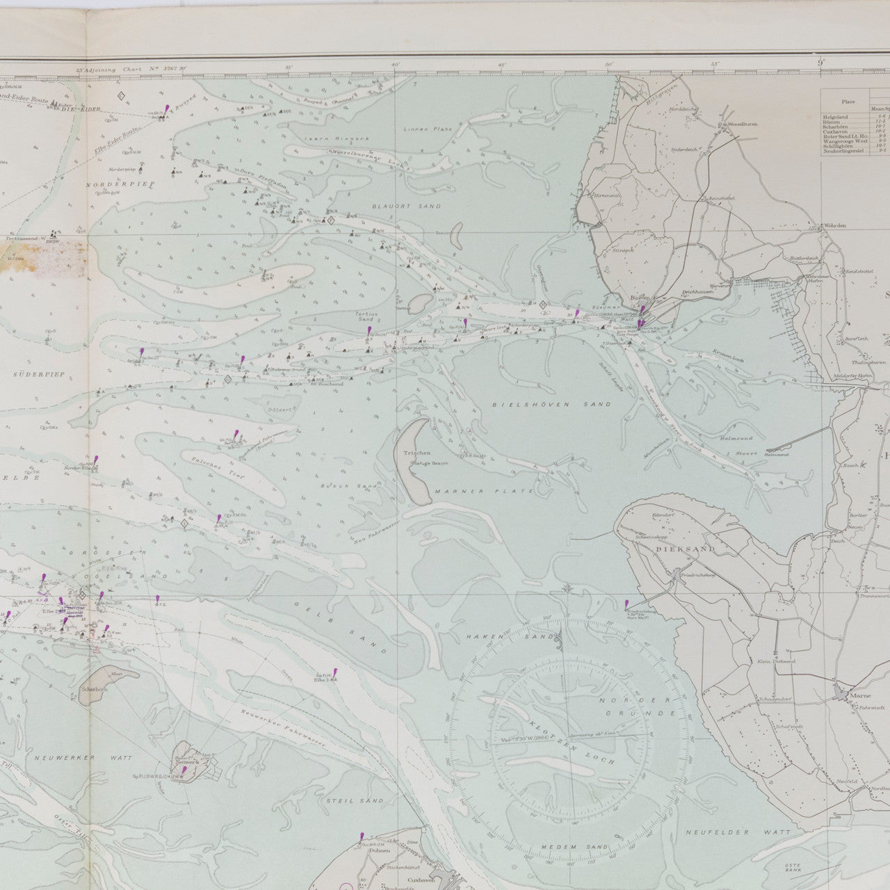 Germany - Die Jade To Norder Piep Chart/Map
