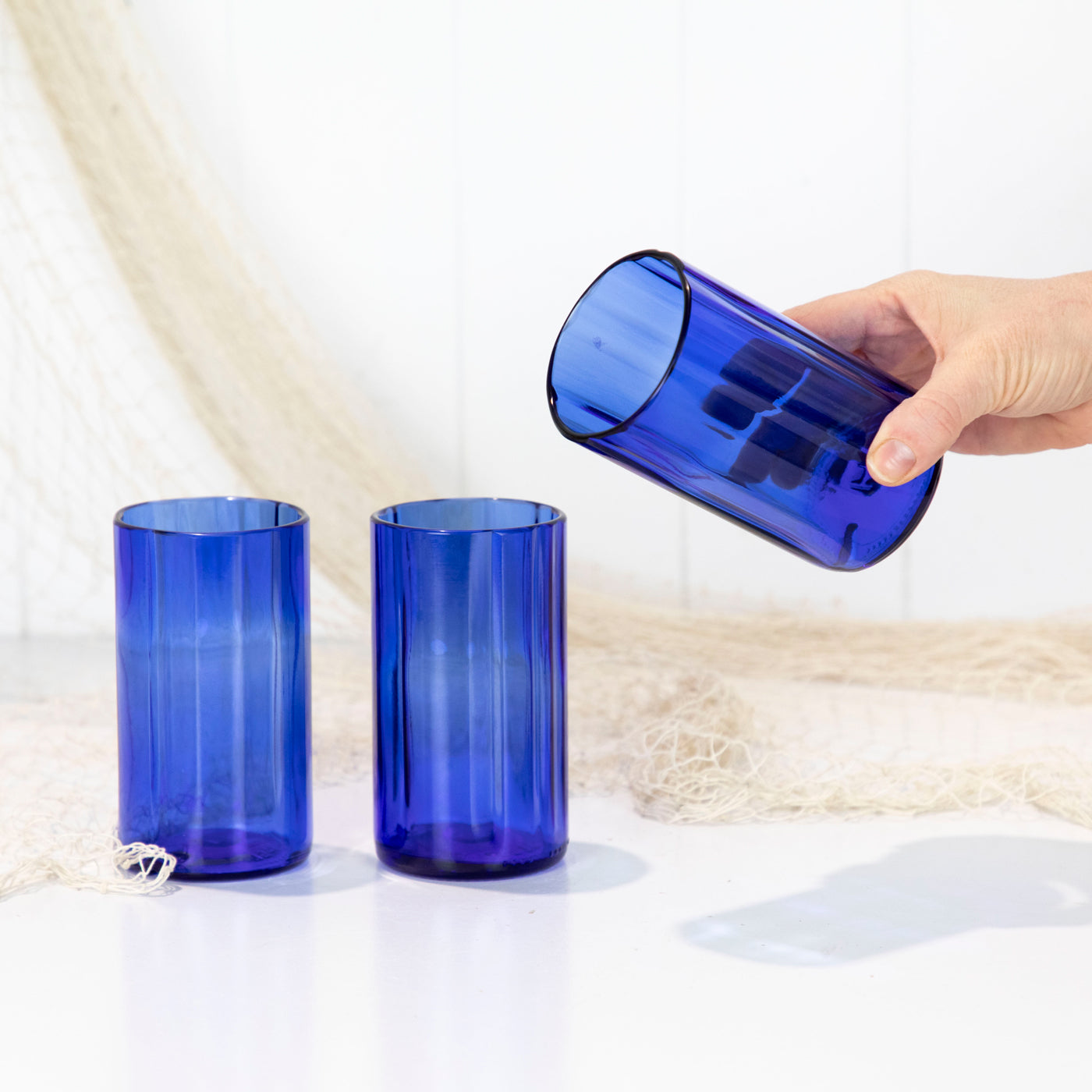 Bsm Glasses - Blue Fluted Mid