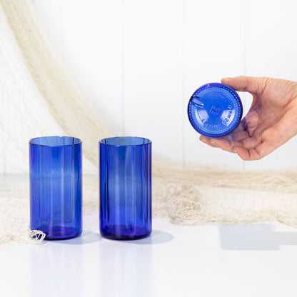Bsm Glasses - Blue Fluted Mid