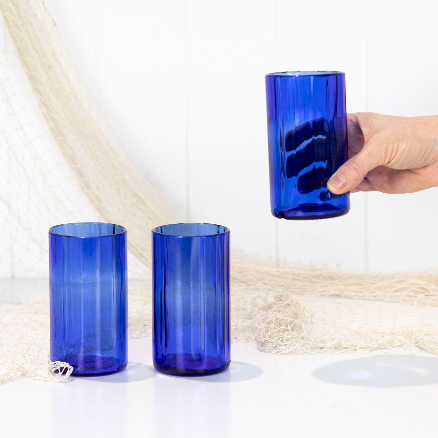 Bsm Glasses - Blue Fluted Mid