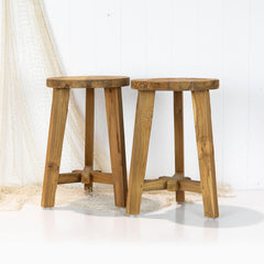 Wooden Cross Stool #661