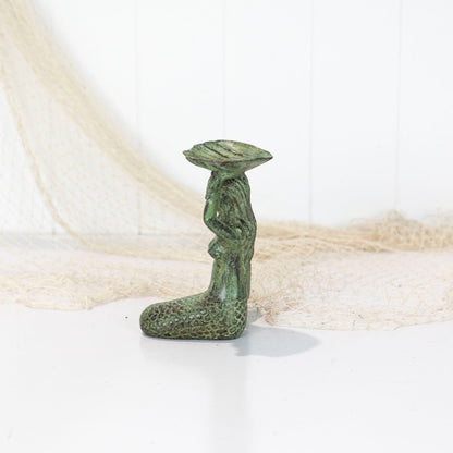 Mermaid Seated (S) - Aged Green #0287