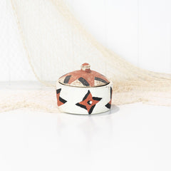 Painted Pot With Lid #5202