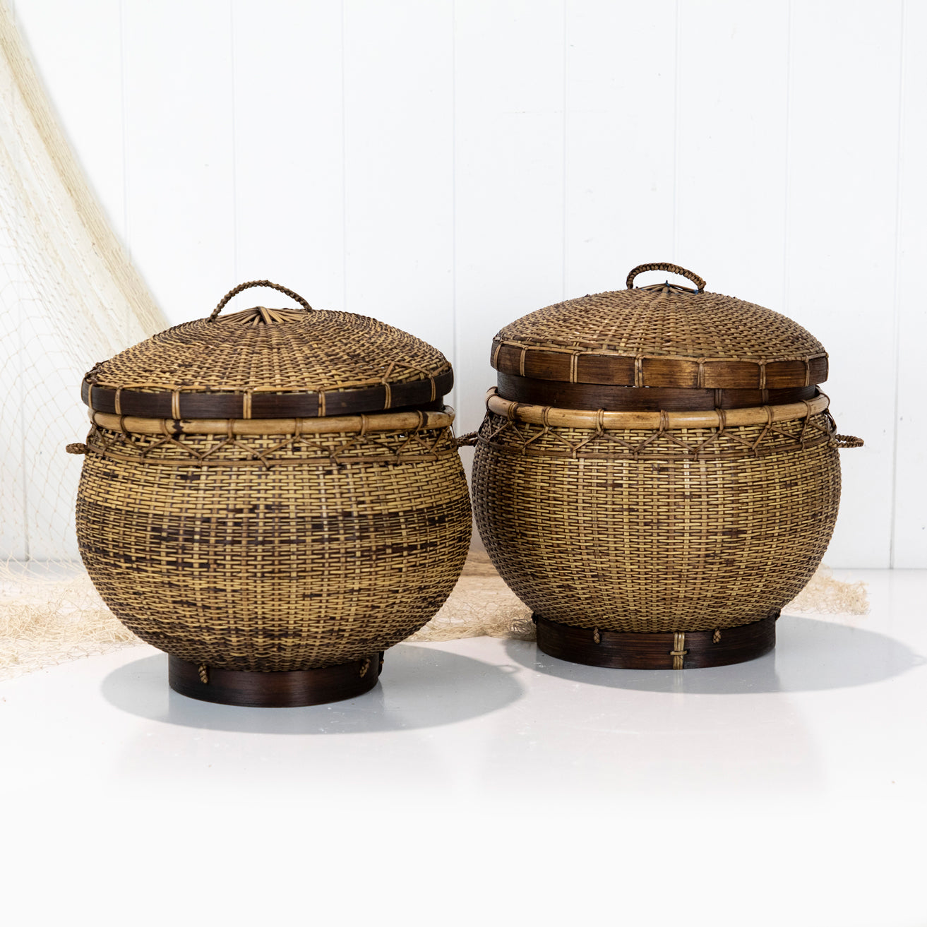 Round Basket With Lid #5756