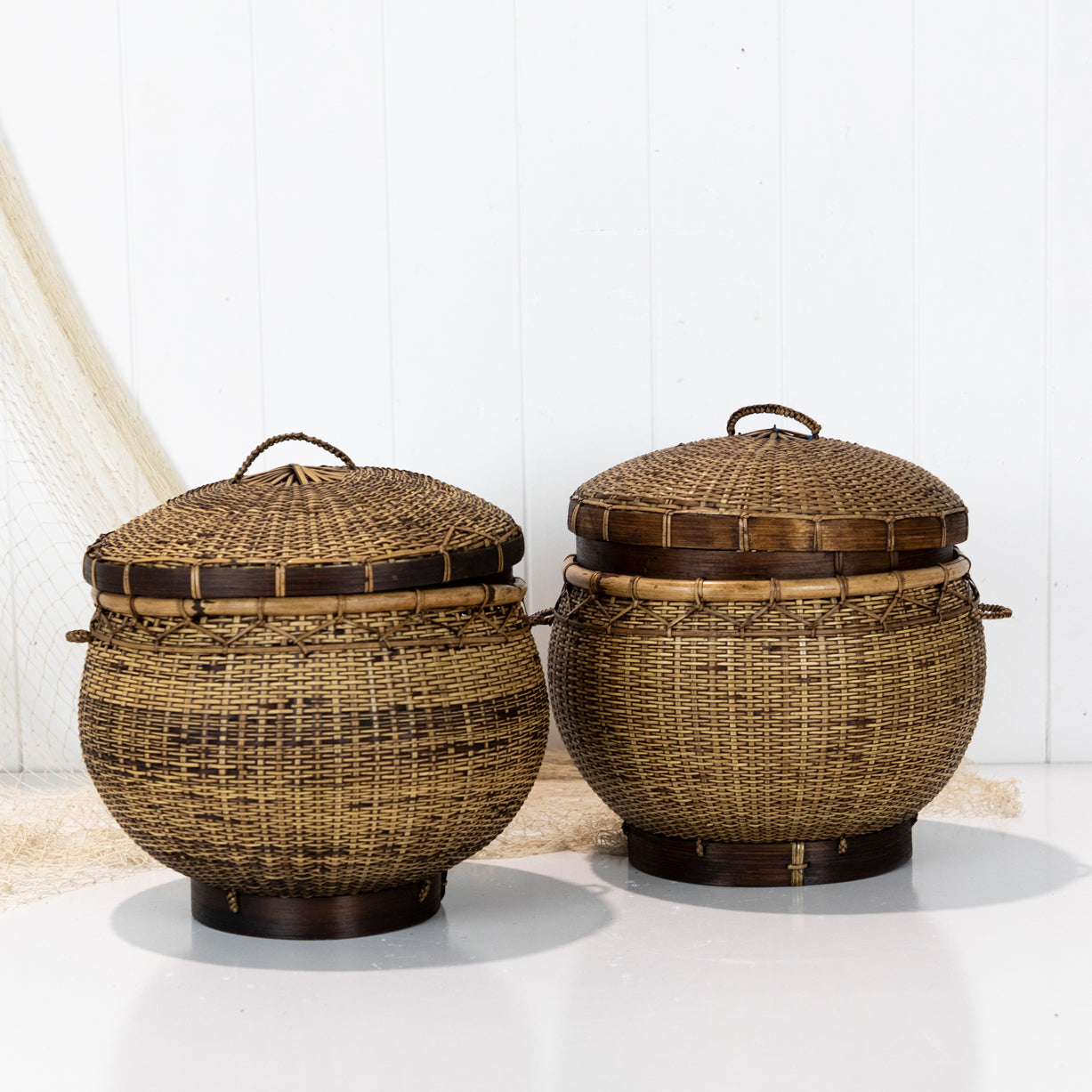 Round Basket With Lid #5756