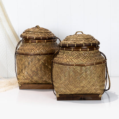 Fishing Basket With Lid #5755
