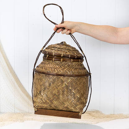 Fishing Basket With Lid #5755