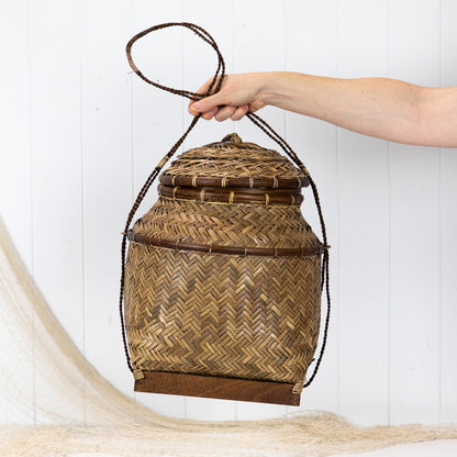 Fishing Basket With Lid #5755