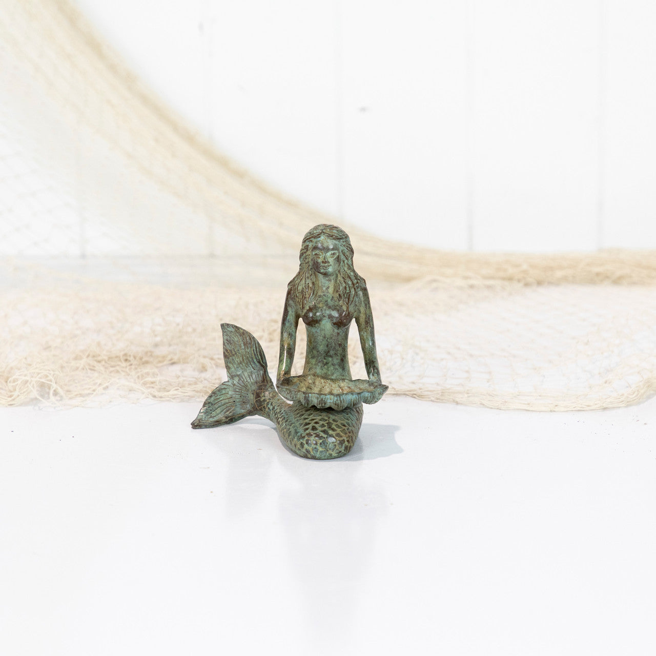 Mermaid (S) - Shell In Lap Aged Green #5812