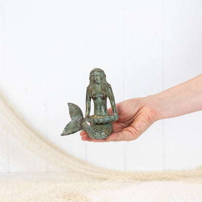 Mermaid (S) - Shell In Lap Aged Green #5812