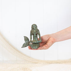 Mermaid (S) - Shell In Lap Aged Green #5812