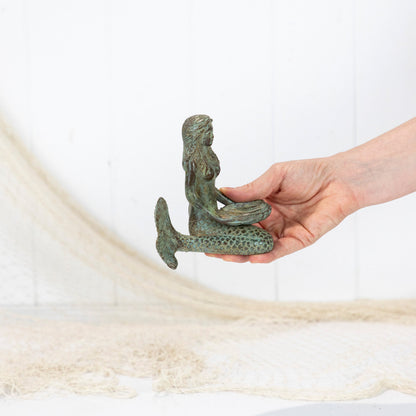 Mermaid (S) - Shell In Lap Aged Green #5812