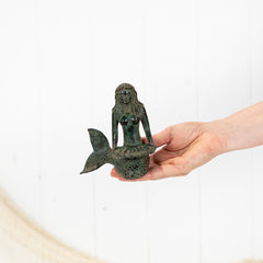 Mermaid (S) Shell In Lap Dark Green #5813