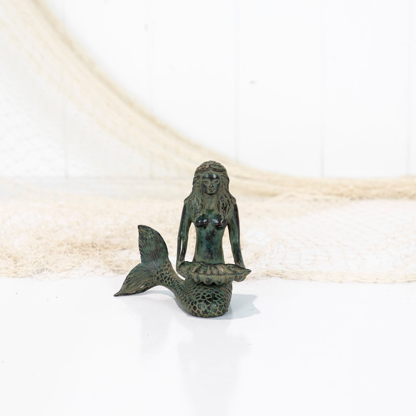 Mermaid (S) Shell In Lap Dark Green #5813
