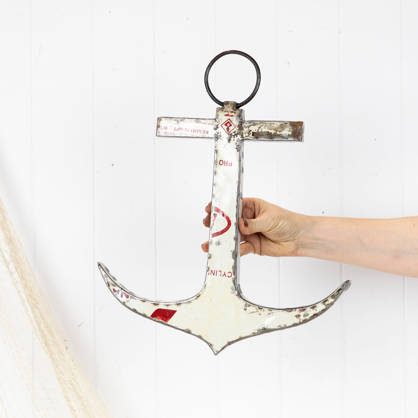 Metal Anchor - Admiral White